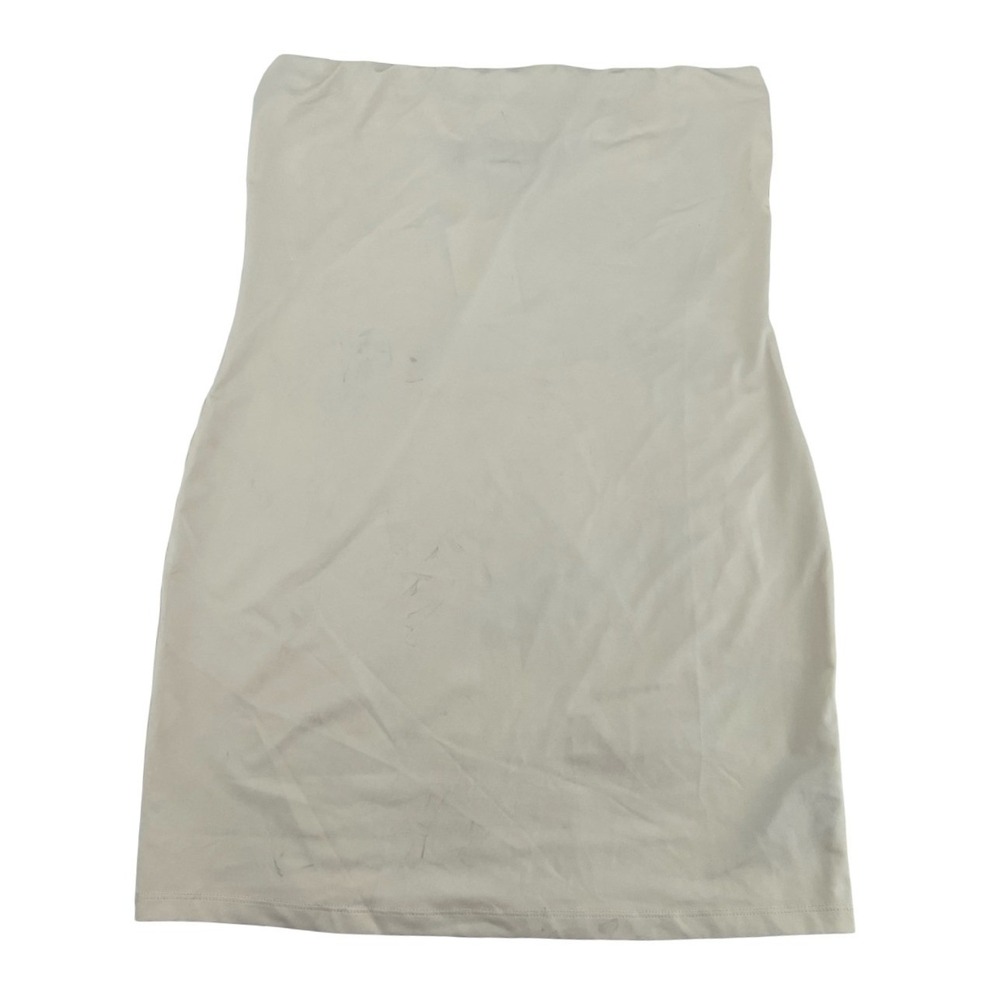 Reformation Women's Tube Top Minimalist Cream Polyester Medium